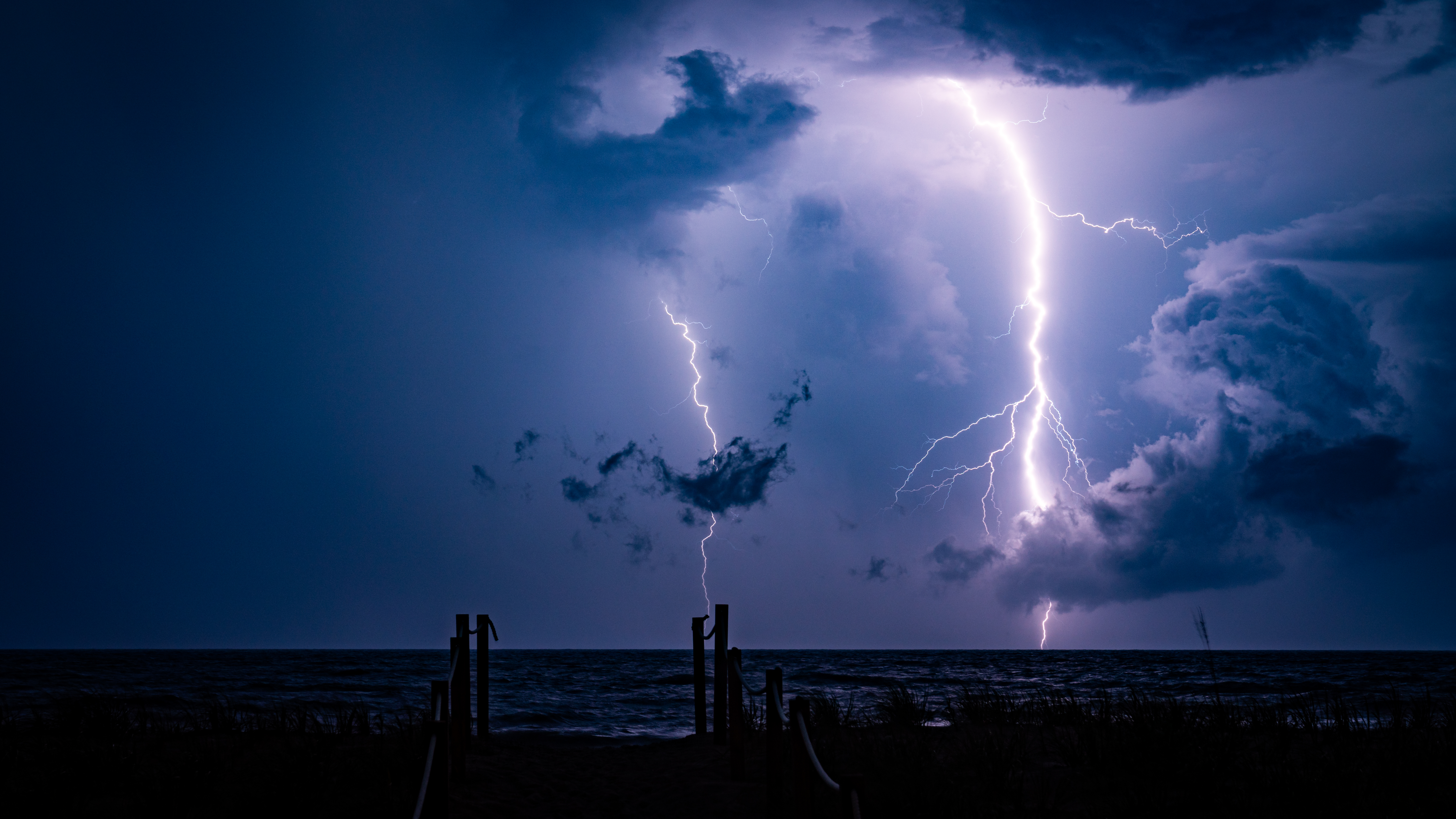 Thunderstorm over Duke campus